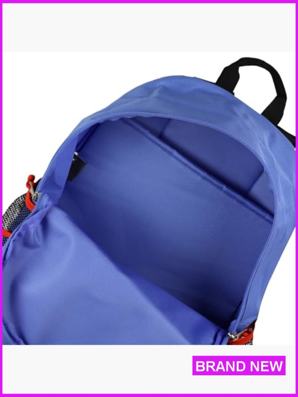 Huggy Wuggy Character Backpack 18" Casual Daypack with 3D Ears and Tech Sleeve - Picture 5 of 7